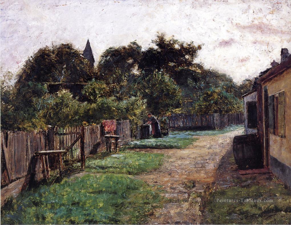 Village Scène2 Impressionniste Indiana paysages Théodore Clement Steele Peintures à l'huile